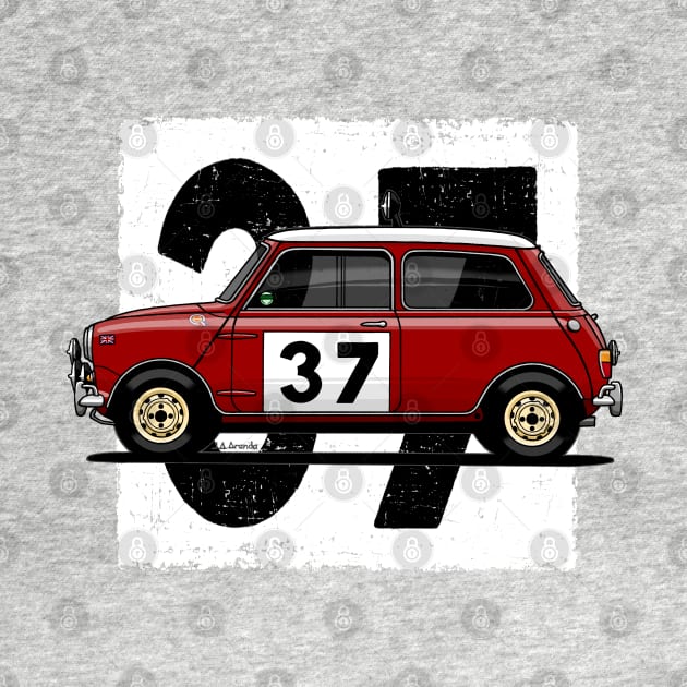 My drawing of the first utility vehicle to win the Monte Carlo Rally by jaagdesign